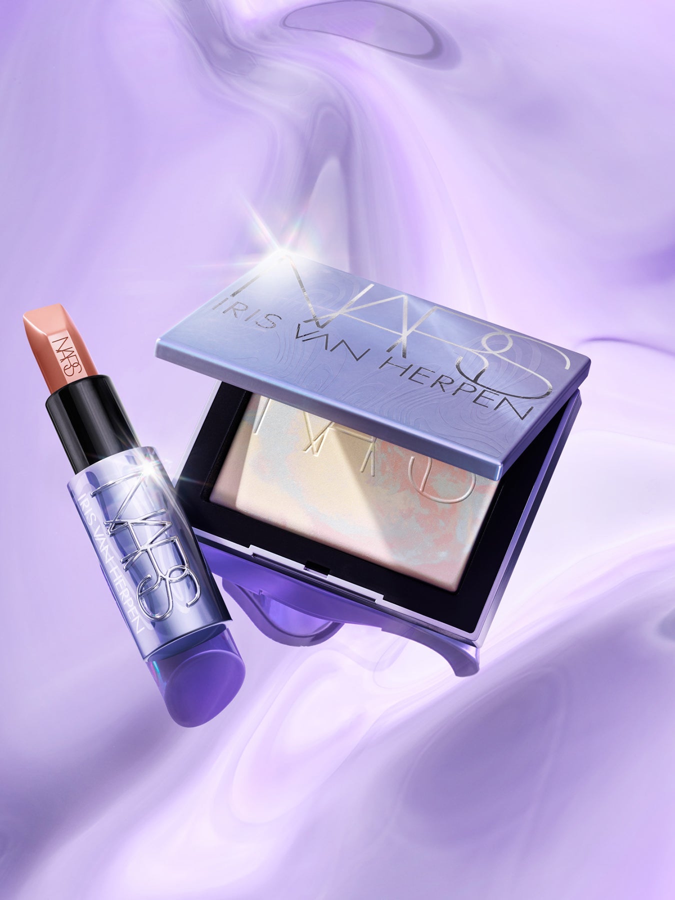Prismatic Light Reflecting Compact Powder by Iris Van Herpen